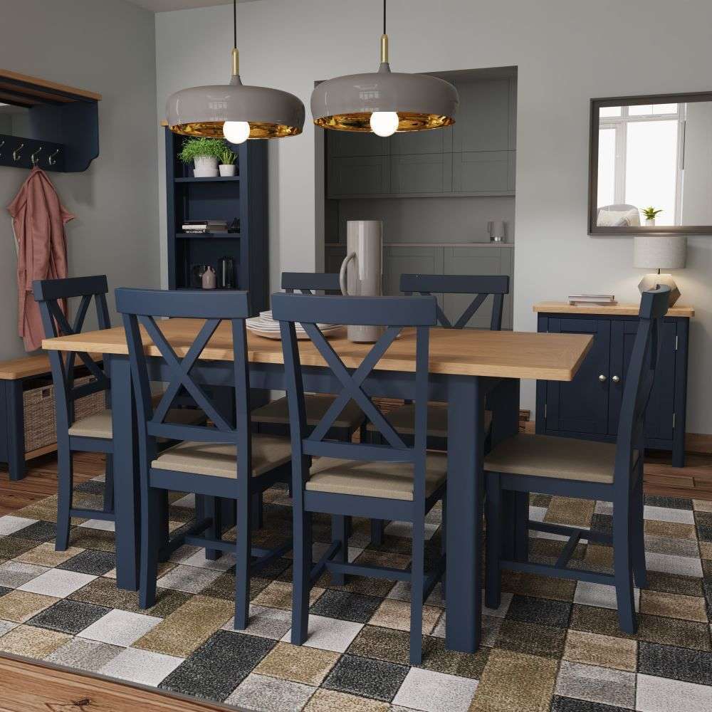 Essentials RA Dining Blue 1.2M Extending Table