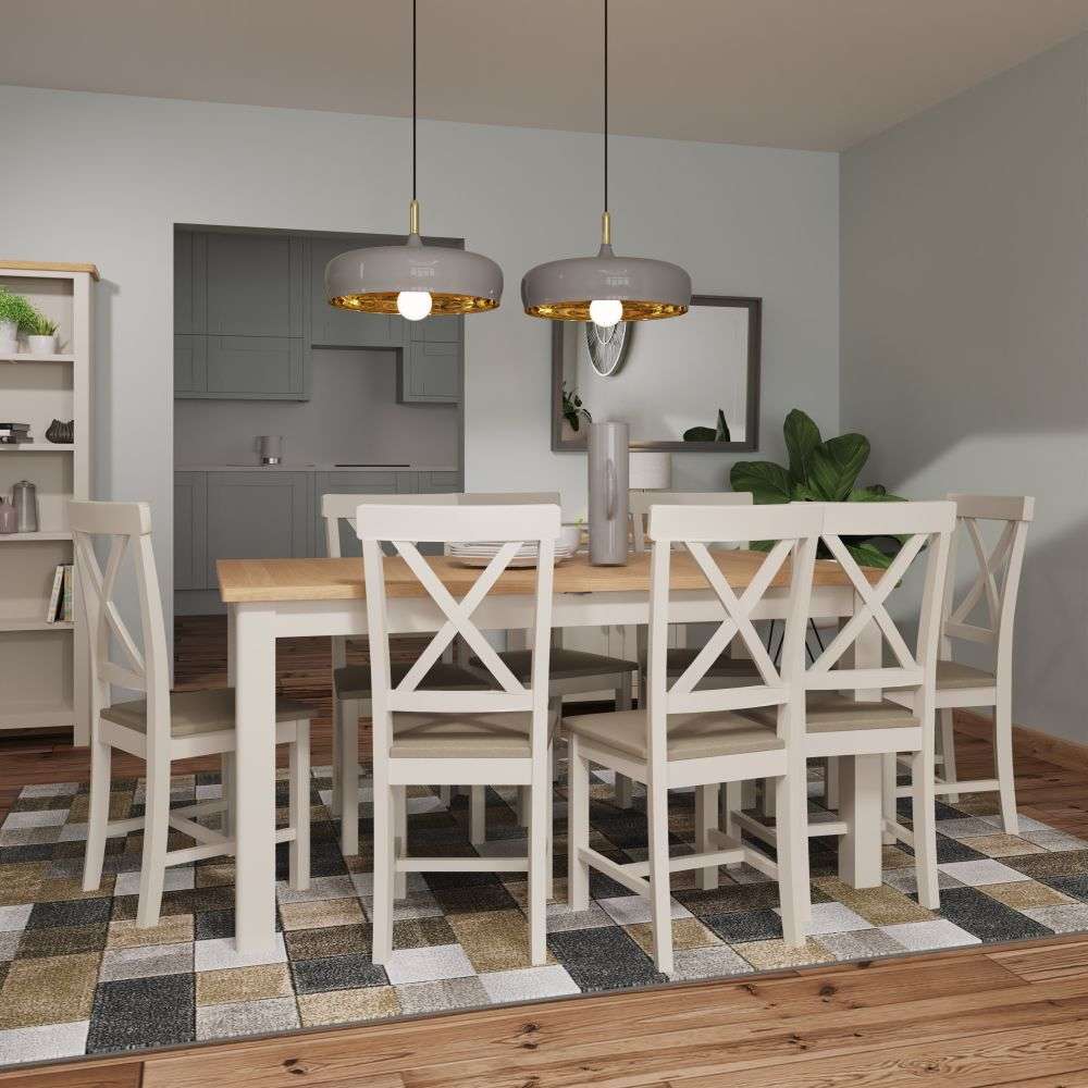 Essentials RA Dining 1.6M Extending Table Truffle