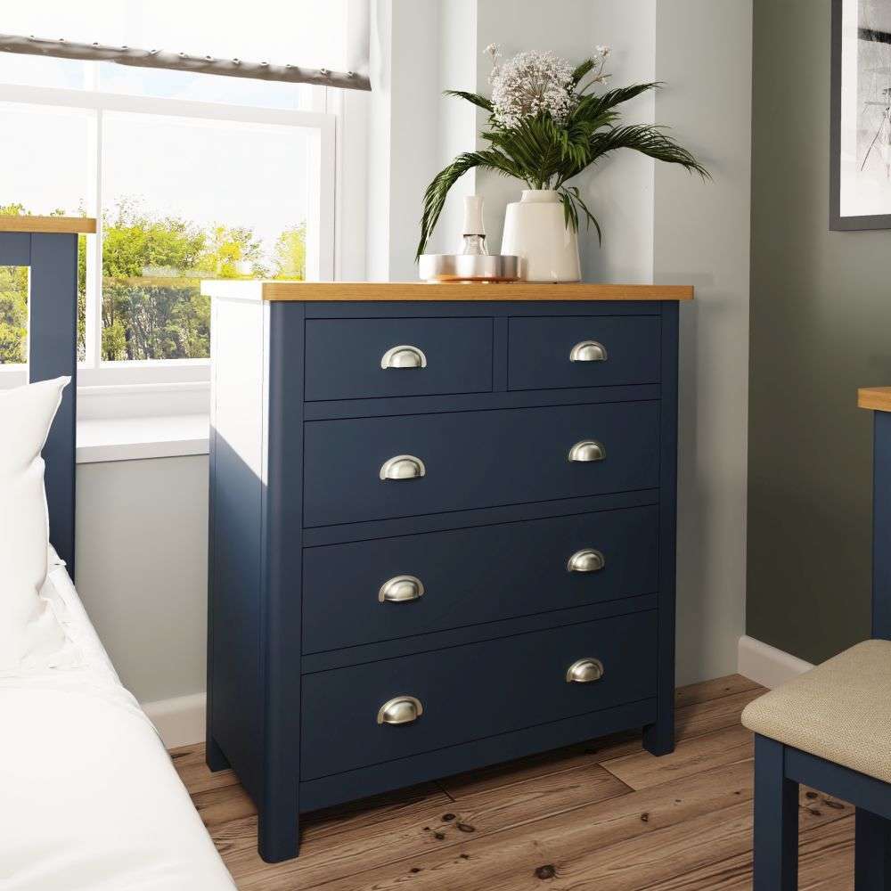 Essentials RA Bedroom Blue 2 Over 3 Chest