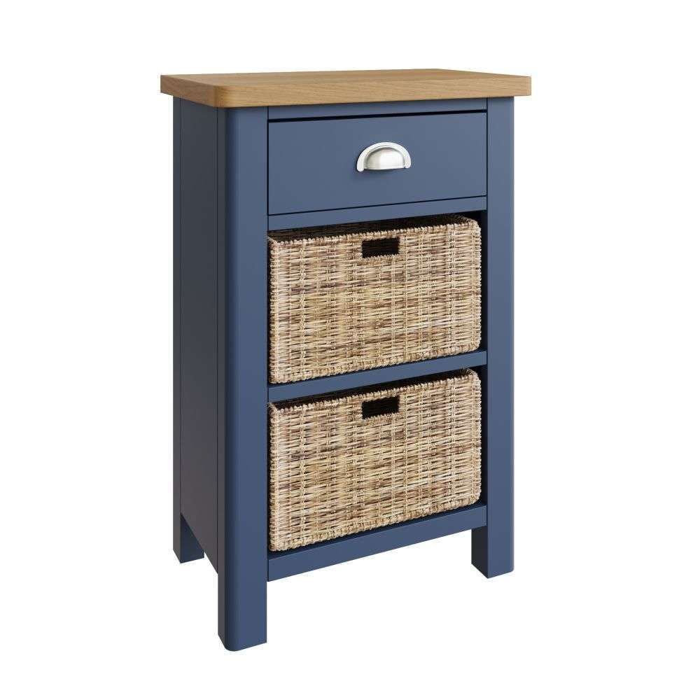 Essentials	RA Dining Blue 1 Drawer 2 Basket Unit