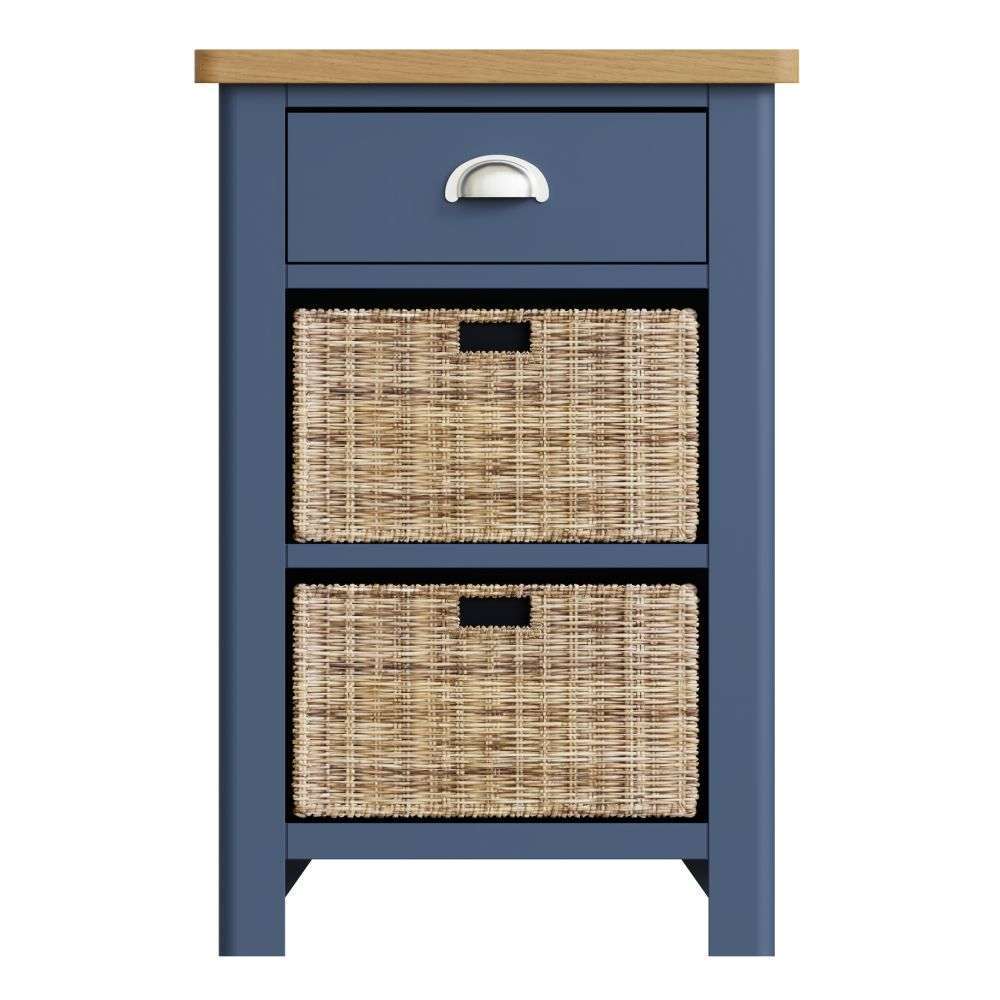 Essentials	RA Dining Blue 1 Drawer 2 Basket Unit