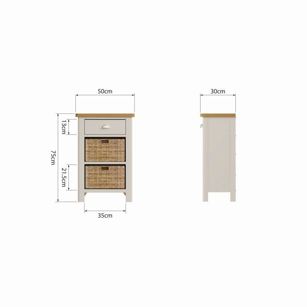 Essentials	RA Dining 1 Drawer 2 Basket Unit Truffle