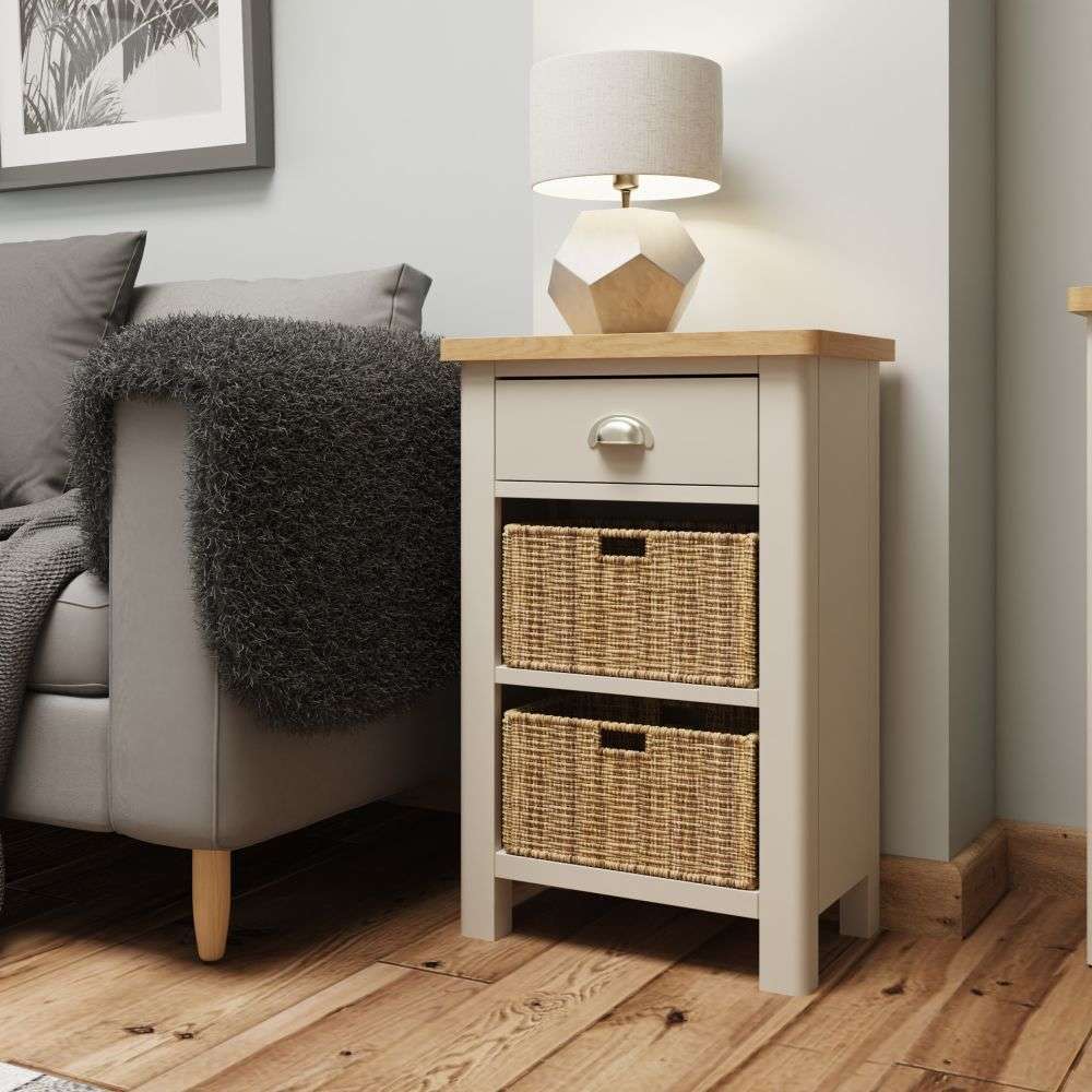 Essentials RA Dining 1 Drawer 2 Basket Unit Truffle