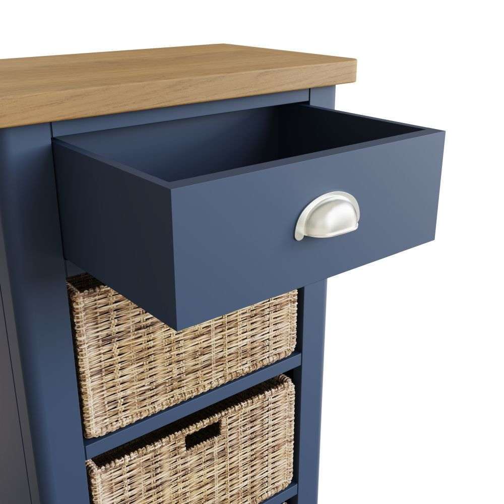 Essentials	RA Dining Blue 1 Drawer 3 Basket Unit