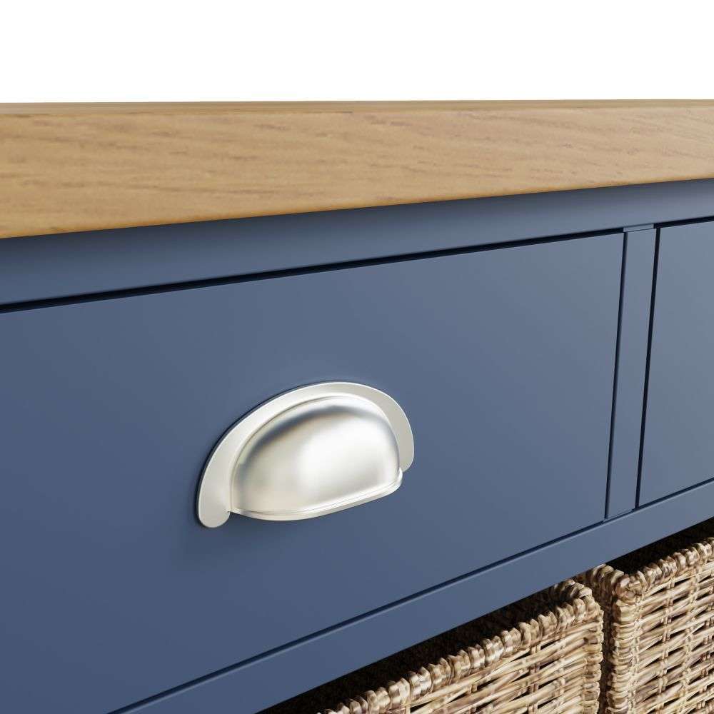 Essentials RA Dining Blue 2 Drawer 4 Basket Unit
