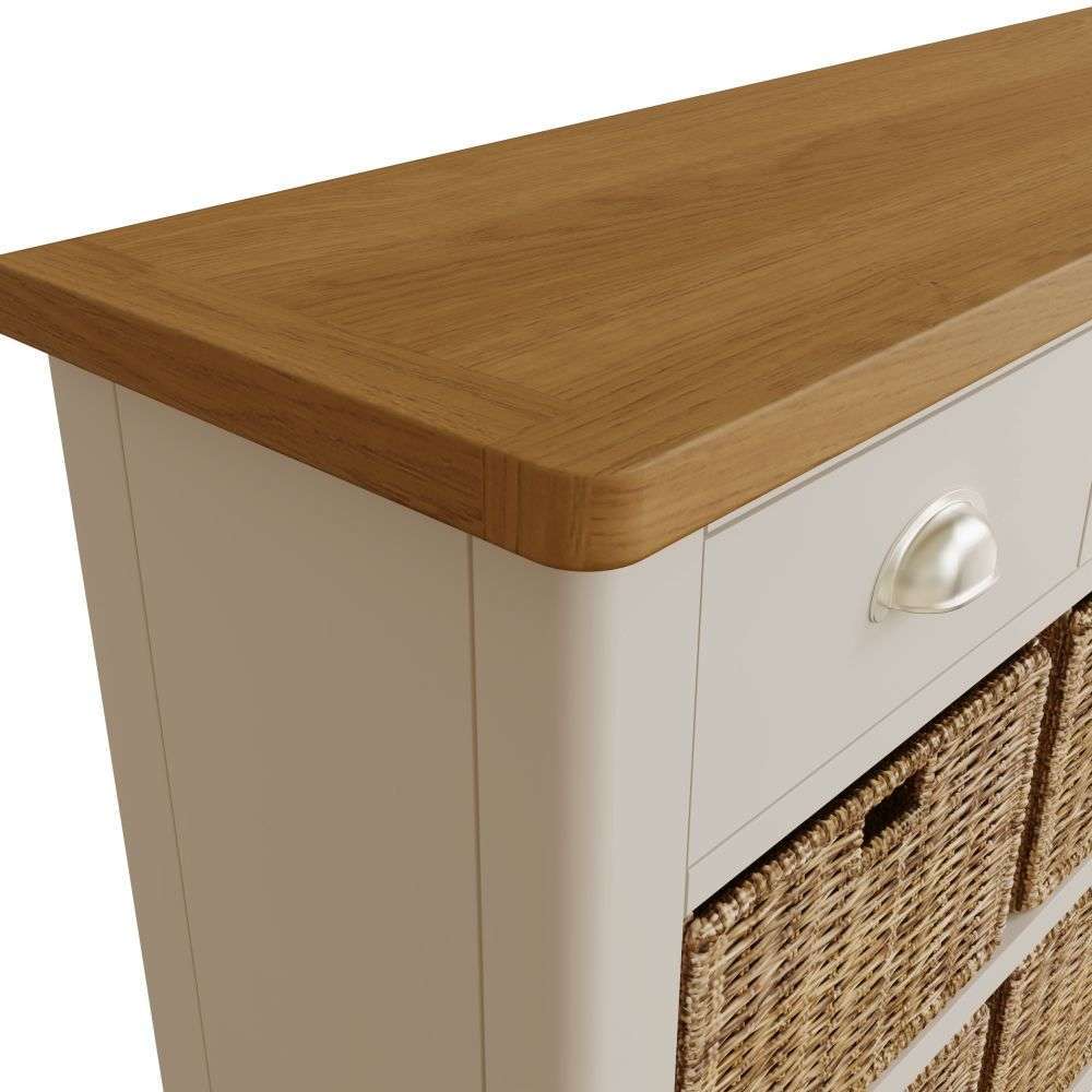 Essentials RA Dining 3 Drawer 6 Basket Unit Truffle