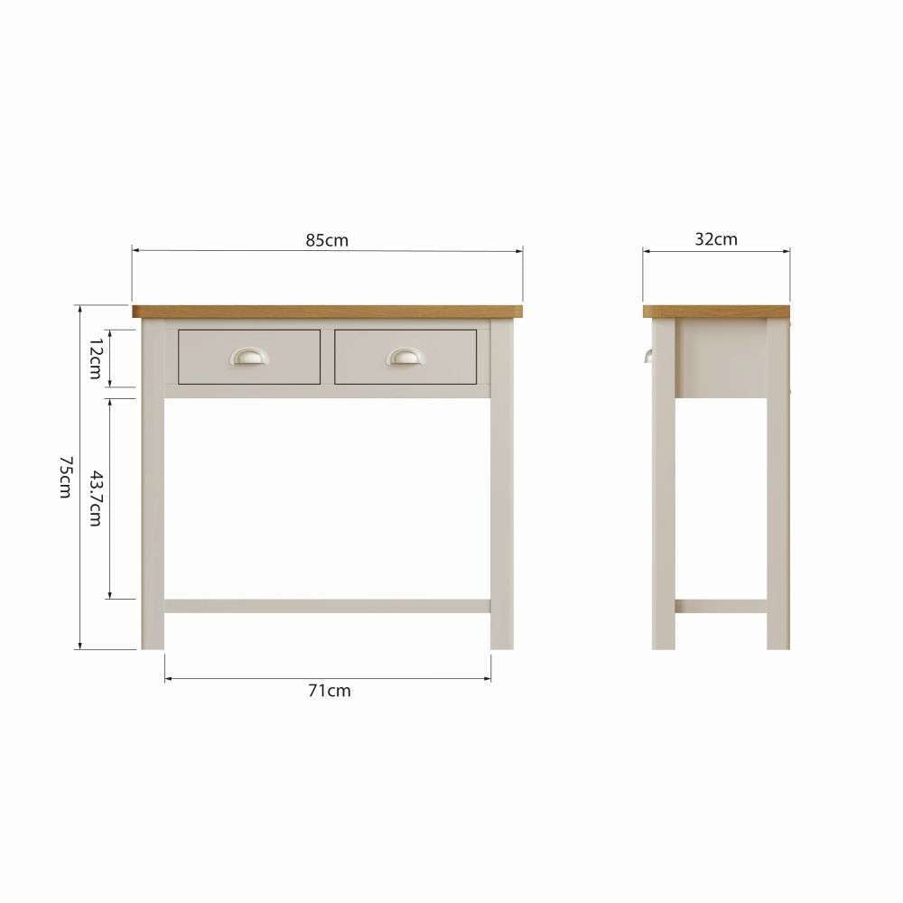 Essentials RA Dining Console Table Truffle