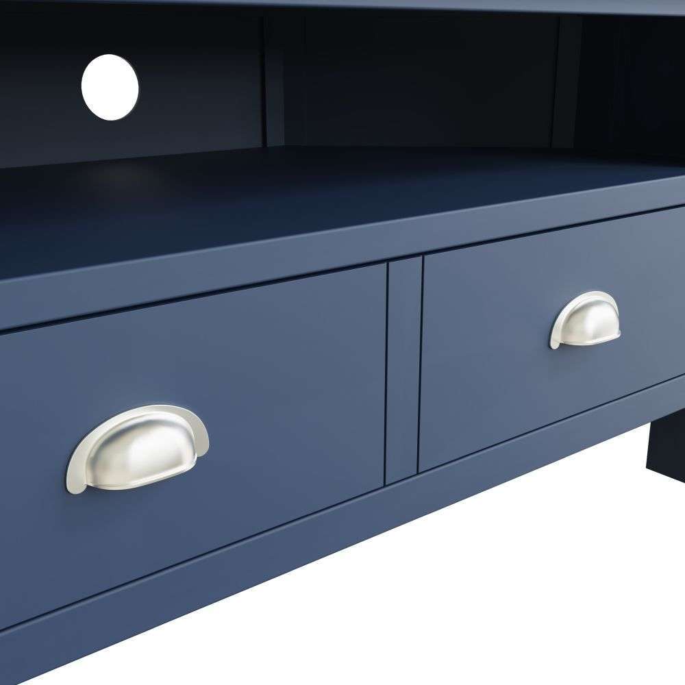 Essentials	RA Dining Blue Corner TV Unit