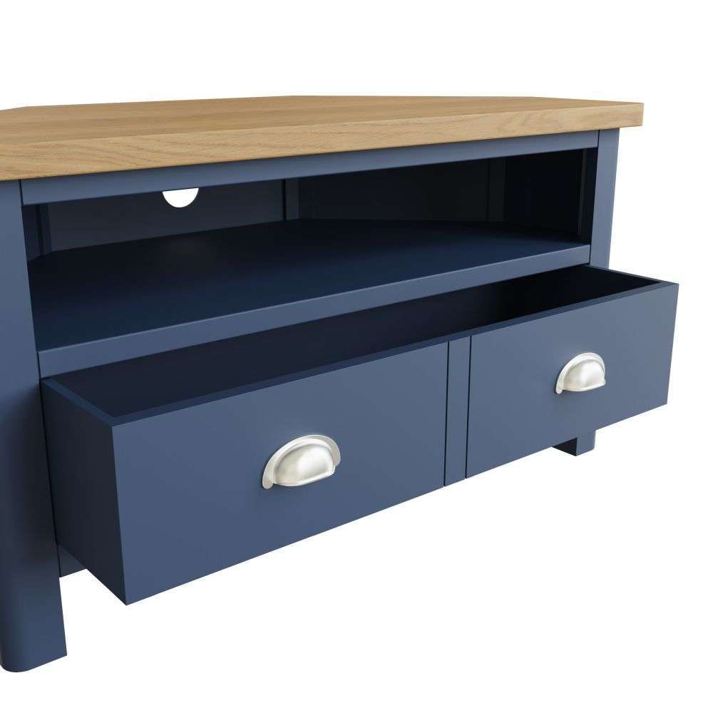 Essentials	RA Dining Blue Corner TV Unit