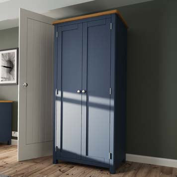 Essentials RA 2 Door Full Hanging Wardrobe - Blue