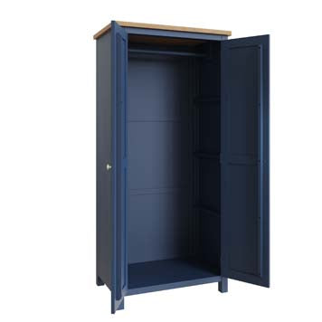 Essentials RA 2 Door Full Hanging Wardrobe - Blue