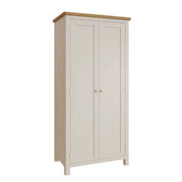 Essentials RA 2 Door Full Hanging Wardrobe - Truffle