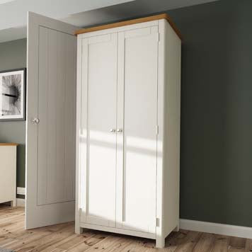 Essentials RA 2 Door Full Hanging Wardrobe - Truffle