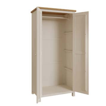 Essentials RA 2 Door Full Hanging Wardrobe - Truffle