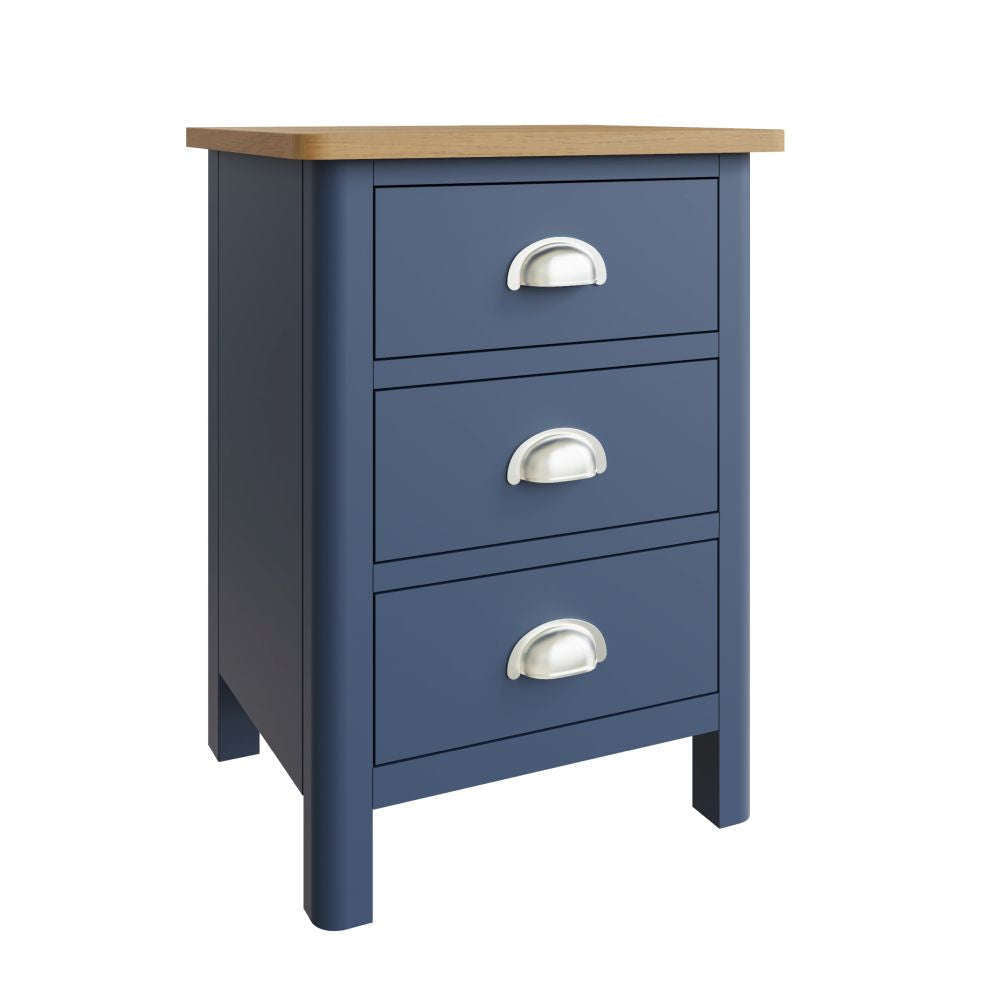 Essentials	RA Bedroom Blue 3 Drawer Bedside