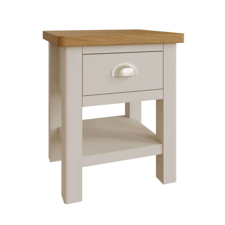 Essentials RA Dining Truffle 1 Drawer Lamp Table