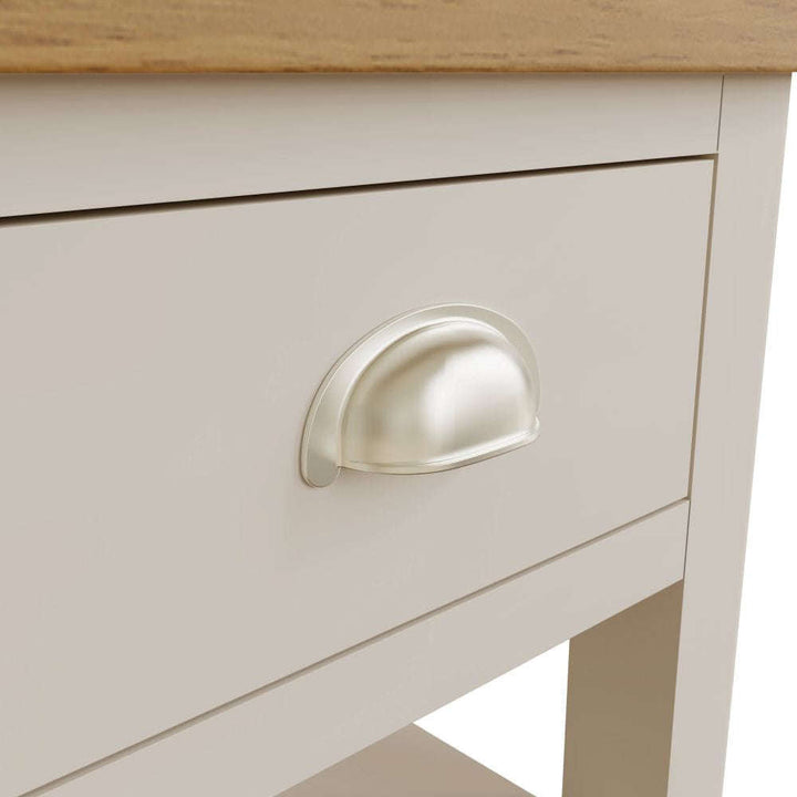 Essentials RA Dining Truffle 1 Drawer Lamp Table