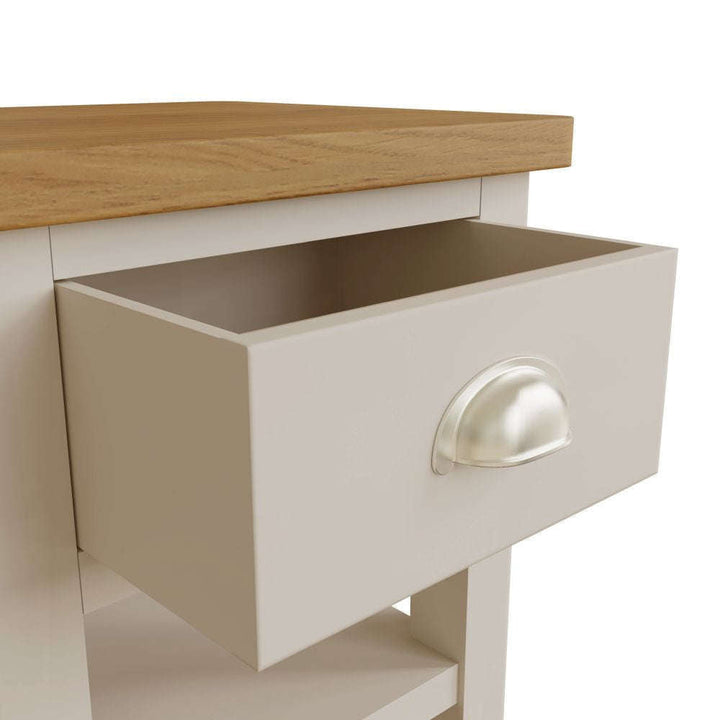 Essentials RA Dining Truffle 1 Drawer Lamp Table