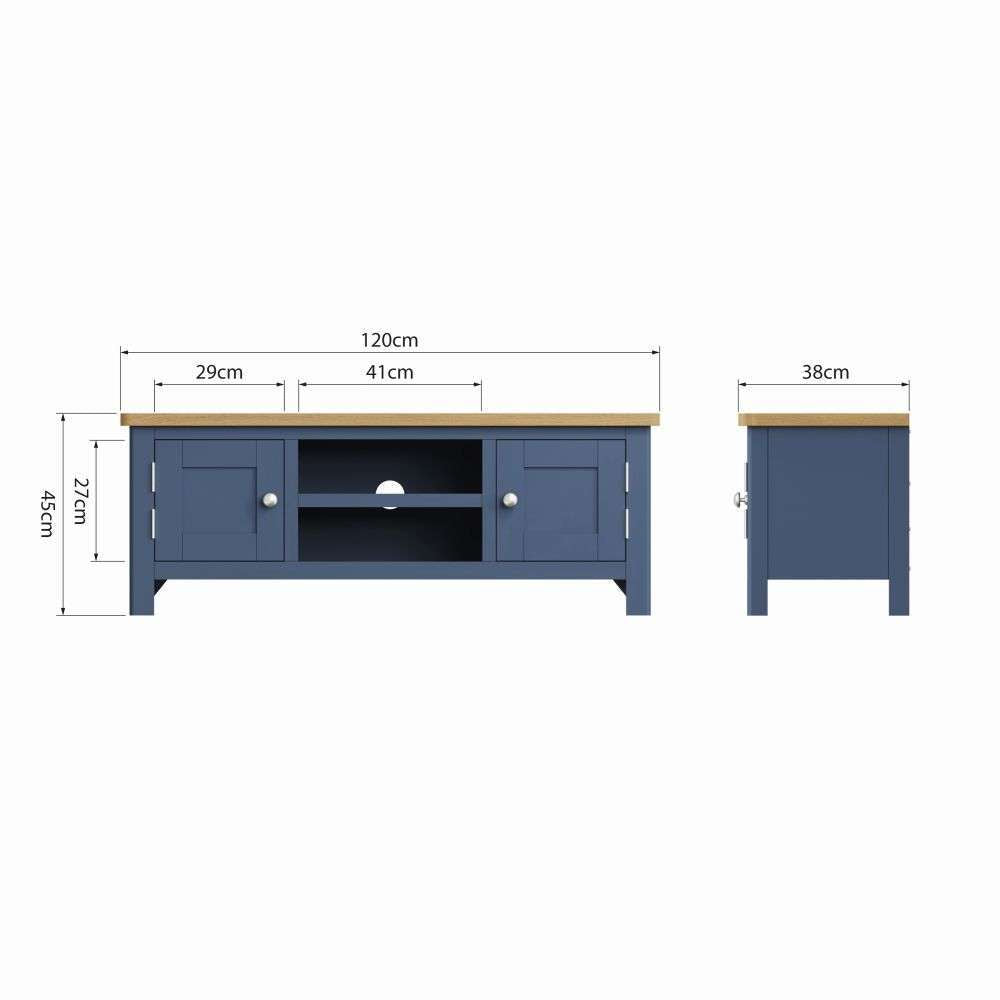 Essentials	RA Dining Blue Large TV Unit