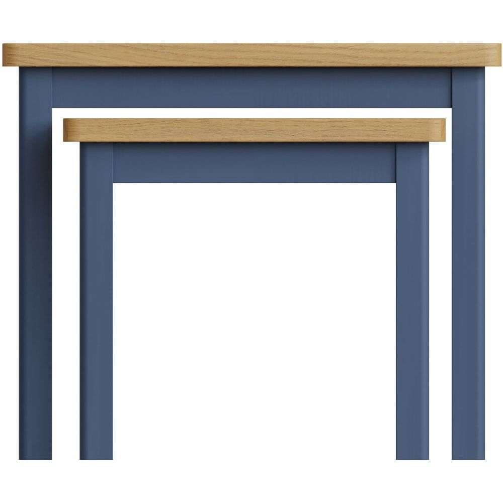 Essentials RA Dining Blue Nest Of 2 Tables