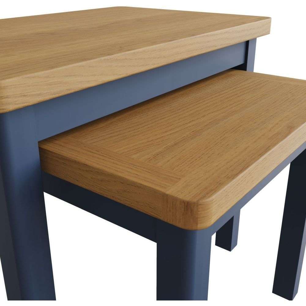 Essentials RA Dining Blue Nest Of 2 Tables