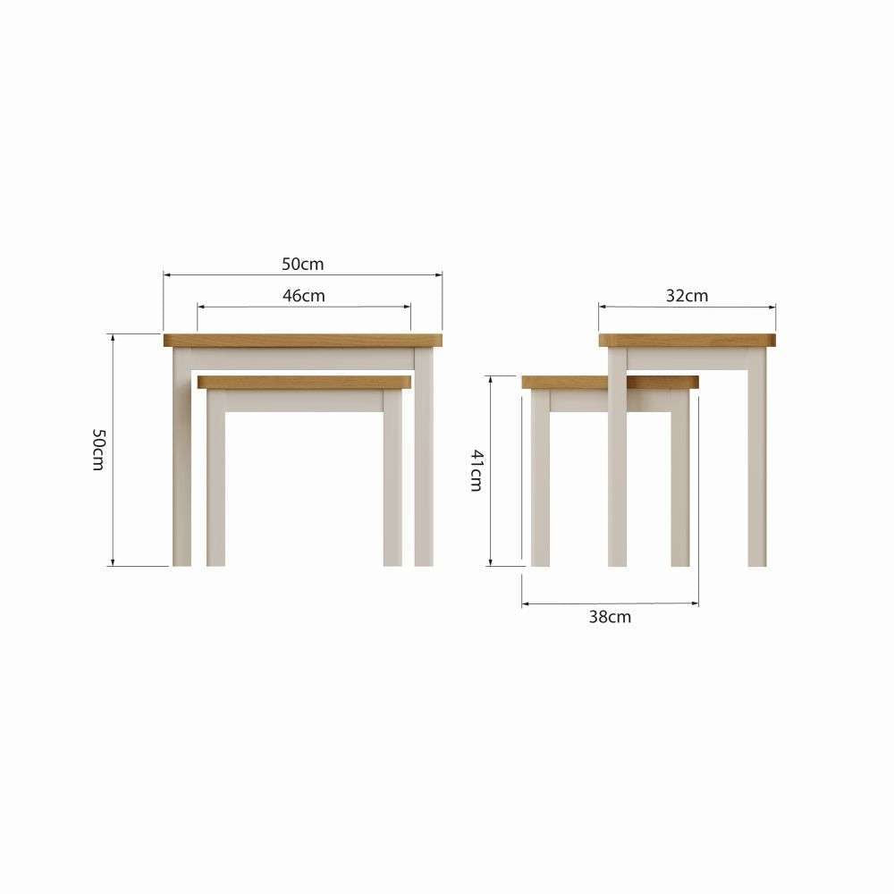 Essentials RA Dining Nest Of 2 Tables Truffle