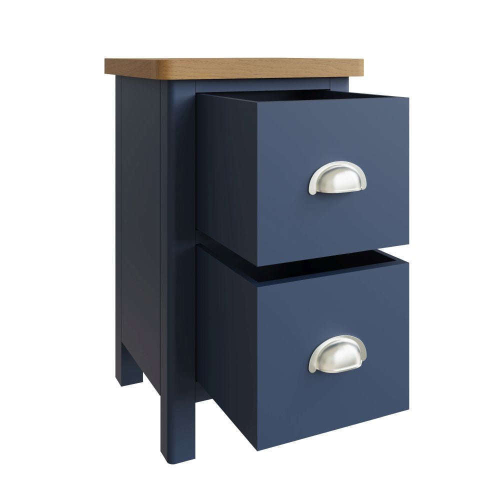 Essentials	RA Bedroom Blue Small Bedside Cabinet