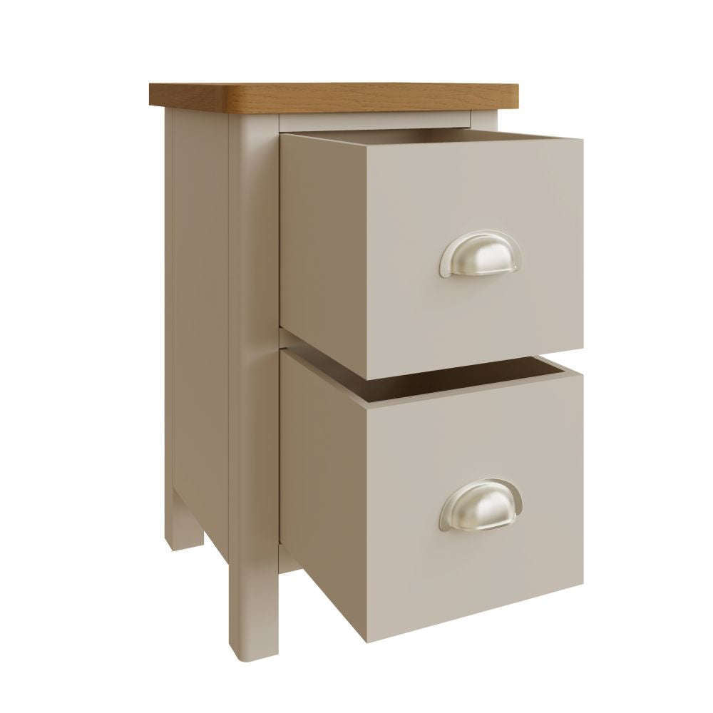 Essentials RA Bedroom Small Bedside Cabinet Truffle