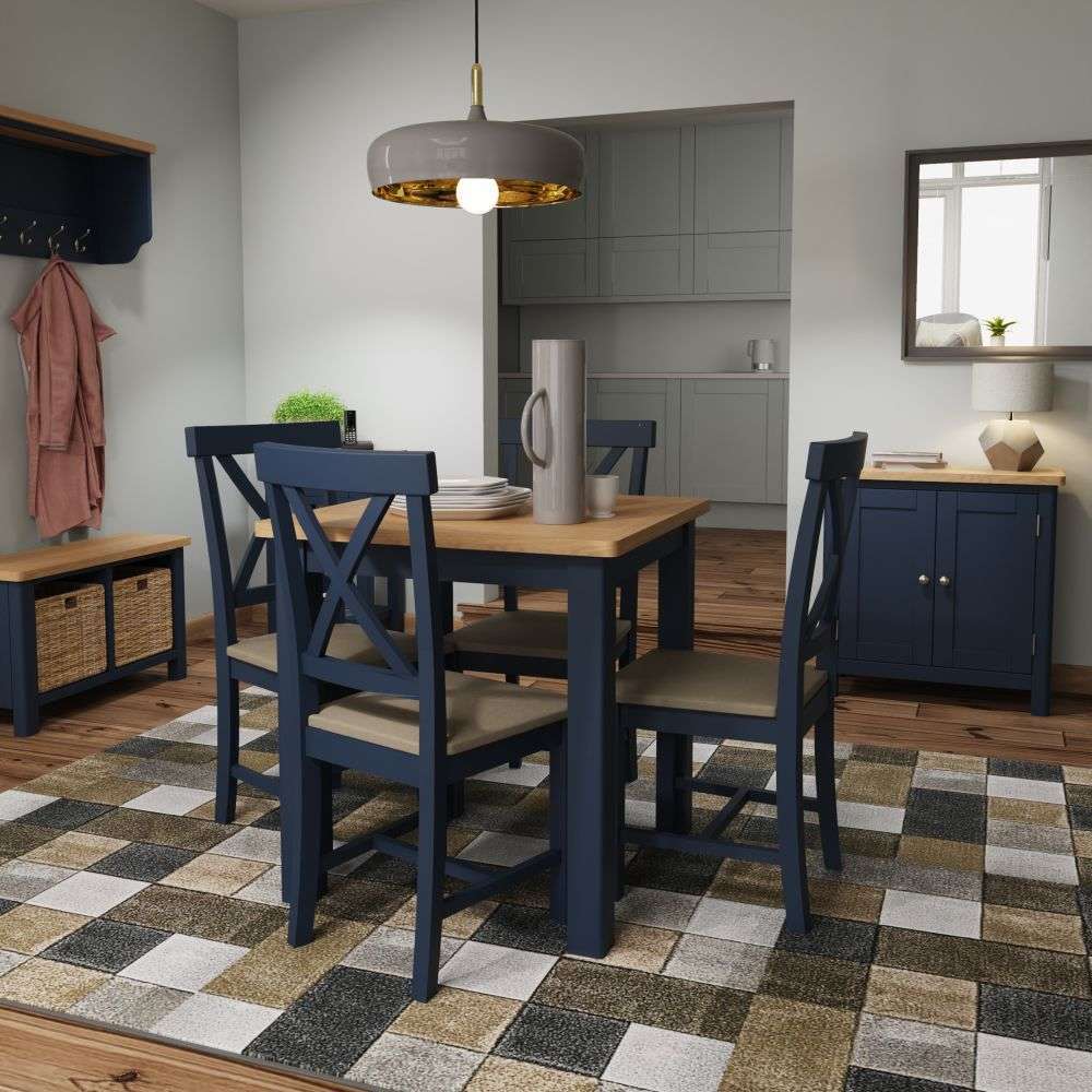 Essentials RA Dining Blue Fixed Top Table