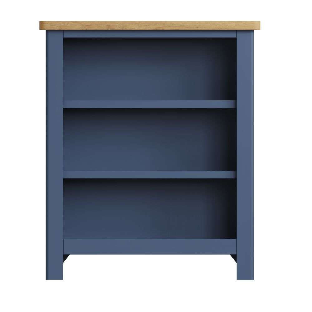 Essentials RA Dining Blue Small Wide Bookcase