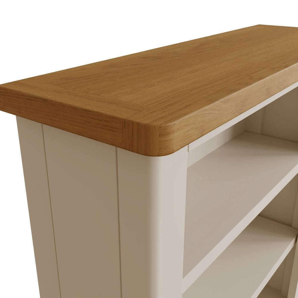 Essentials RA Dining Small Wide Bookcase Truffle
