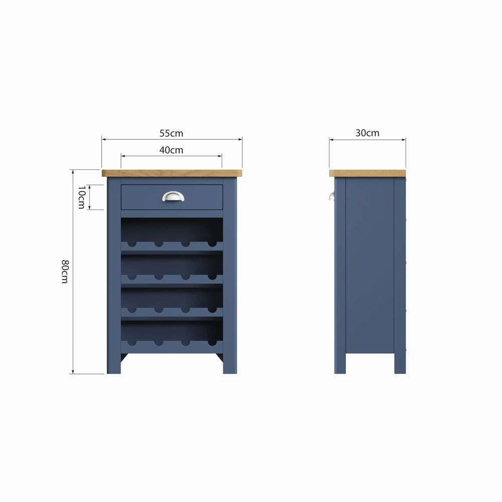 Essentials RA Dining Blue Wine Cabinet