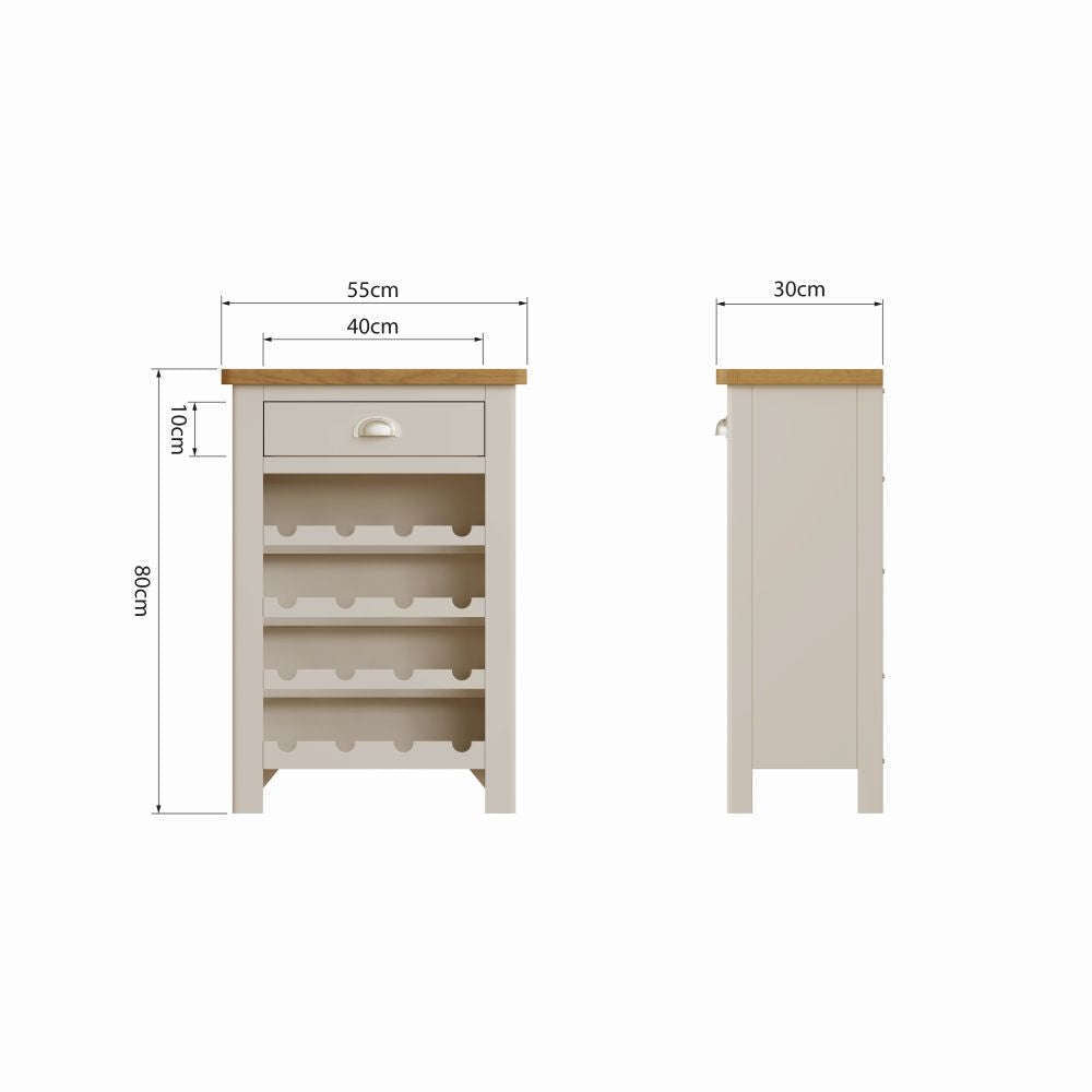 Essentials RA Dining Wine Cabinet Truffle