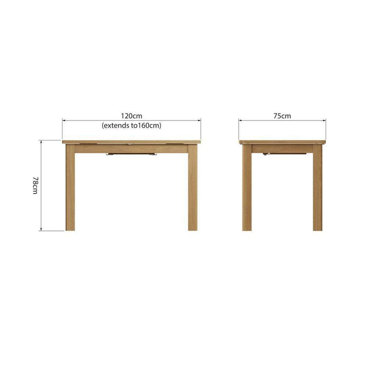 Essentials RAO Dining 1.2M Extending Table