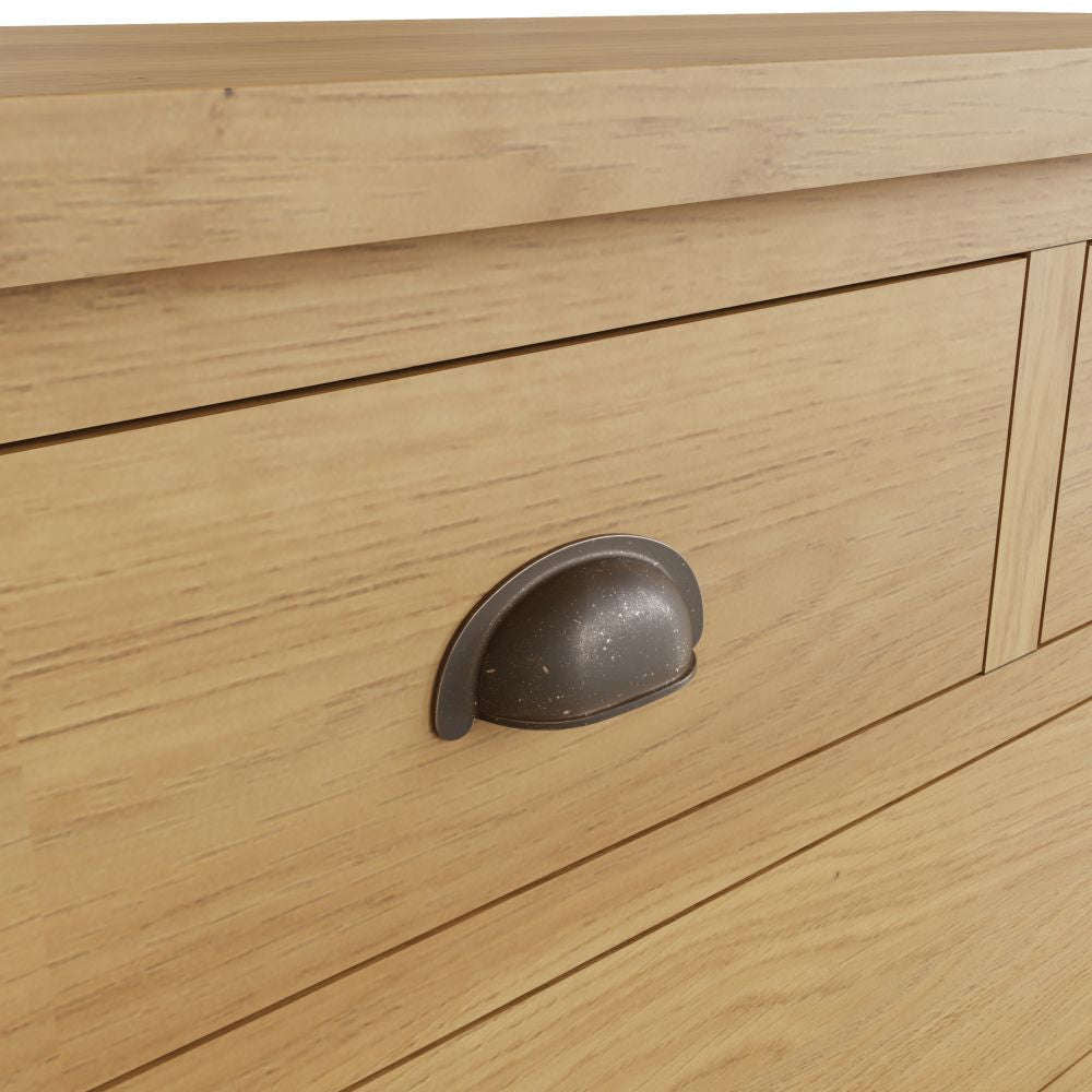 Essentials RAO Bedroom 2 Over 3 Chest Rustic Oak