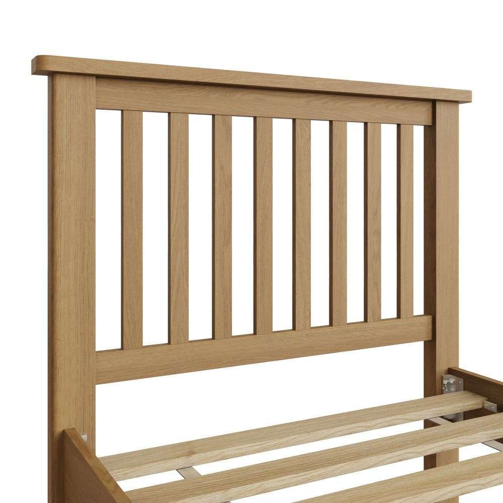 Essentials	RAO Bedroom	3'0 Bed Rustic Oak