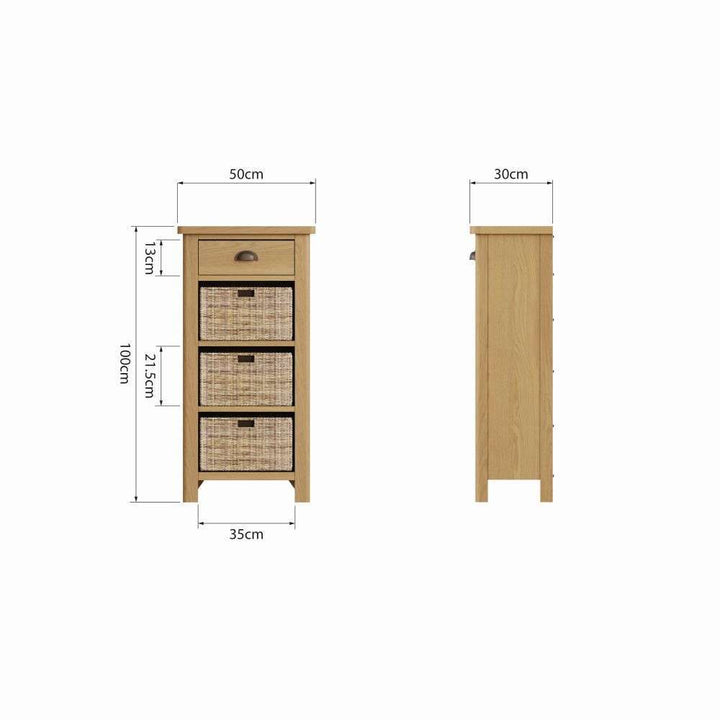 Essentials RAO Dining 1 Drawer 3 Basket Unit