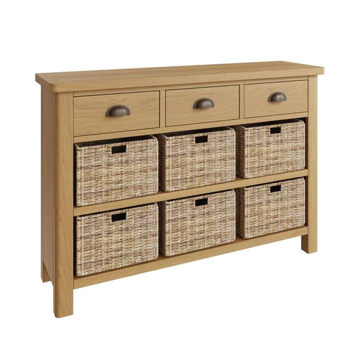 Essentials RAO Dining 3 Drawer 6 Basket Unit