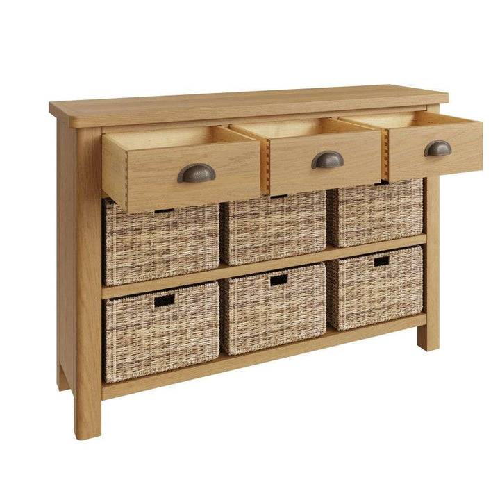 Essentials RAO Dining 3 Drawer 6 Basket Unit