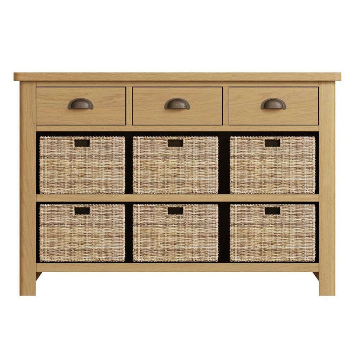 Essentials RAO Dining 3 Drawer 6 Basket Unit