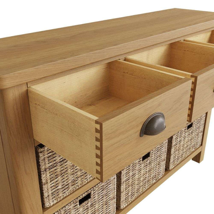 Essentials RAO Dining 3 Drawer 6 Basket Unit