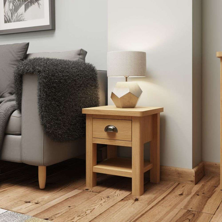 Essentials RAO Dining 1 Drawer Lamp Table