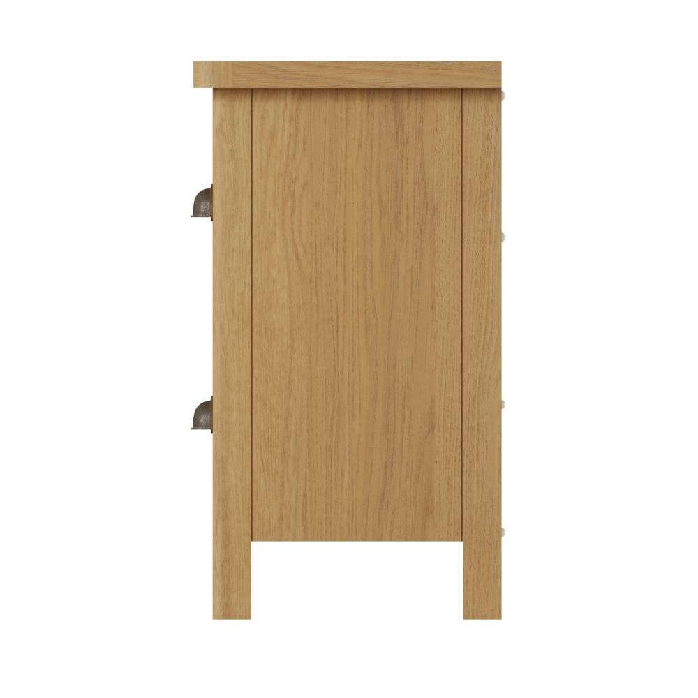 Essentials	RAO Bedroom	Small Bedside Cabinet Rustic Oak