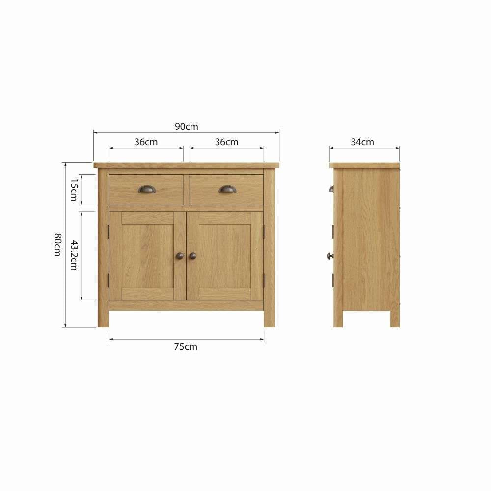Essentials RAO Dining Sideboard Rustic Oak