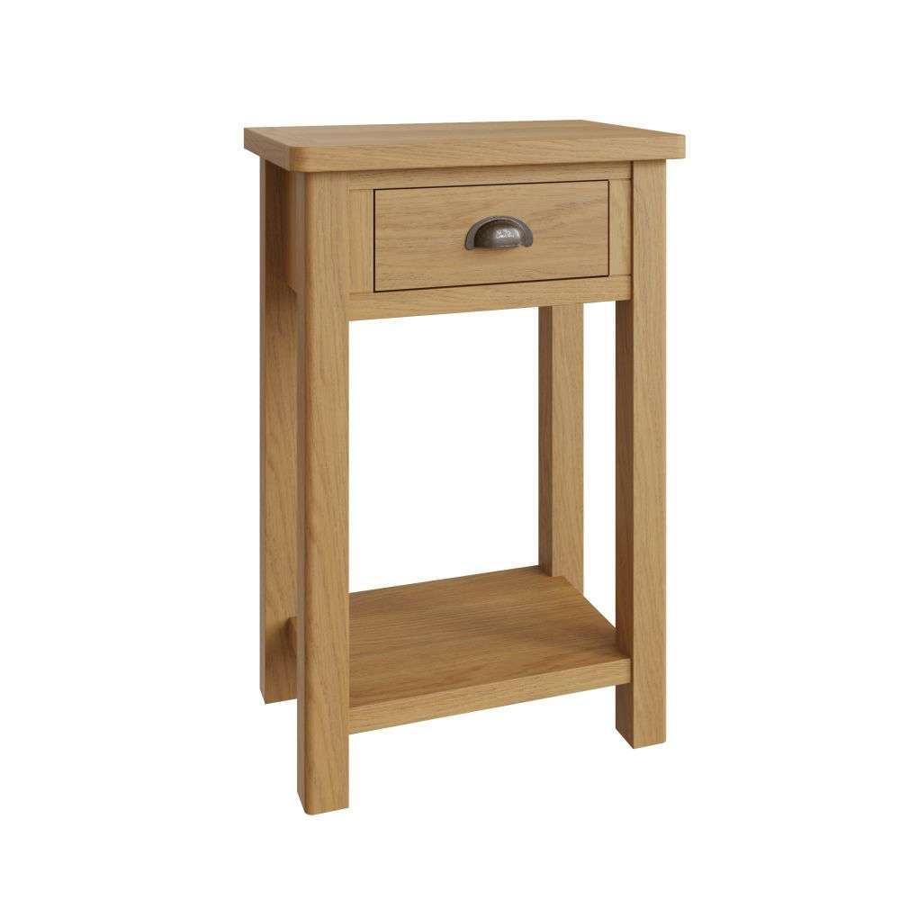 Essentials RAO Dining Telephone Table Rustic Oak