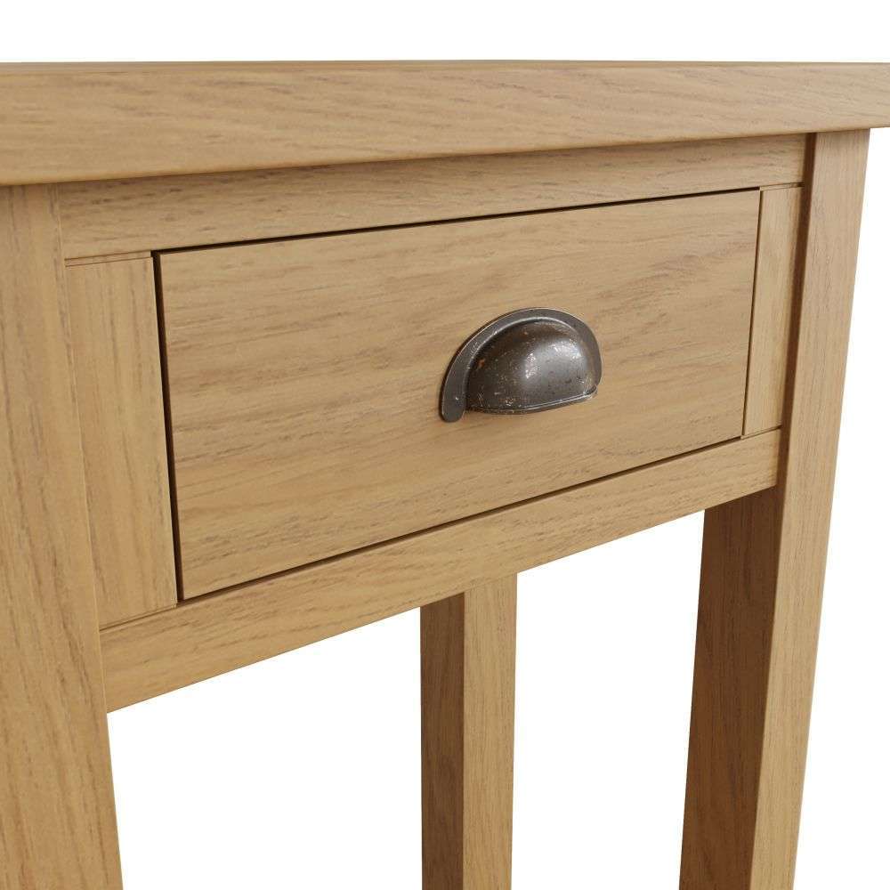 Essentials RAO Dining Telephone Table Rustic Oak