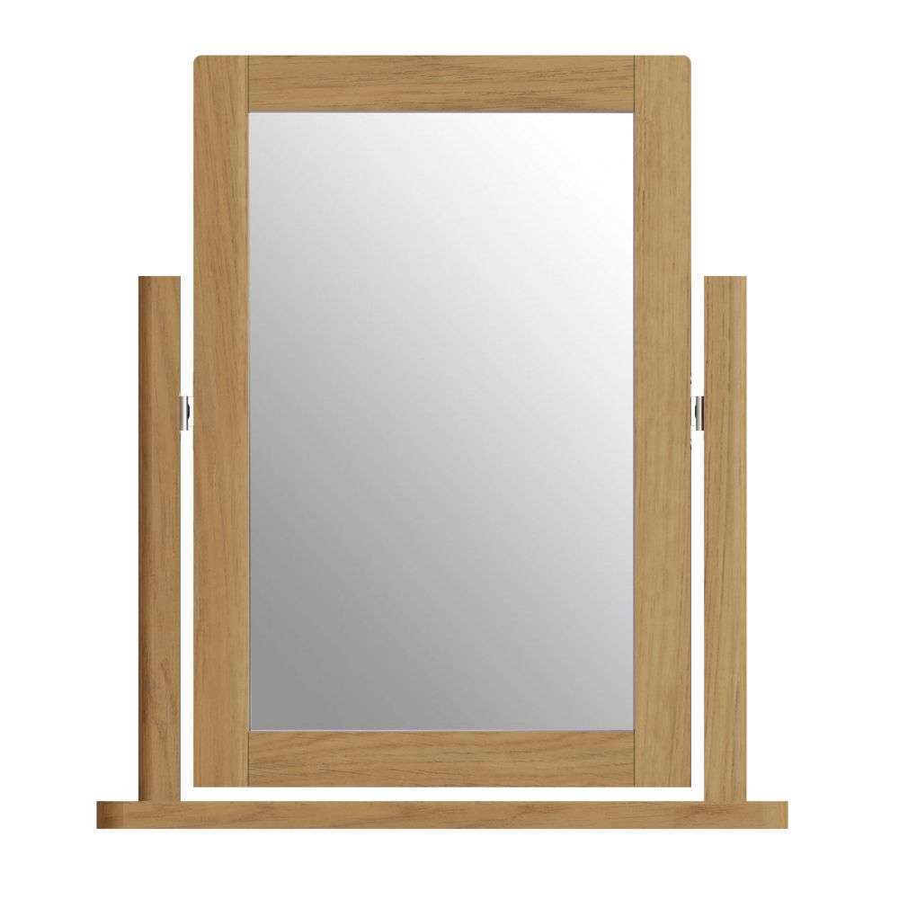 Essentials RAO Bedroom Trinket Mirror Rustic Oak