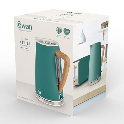 Swan Nordic Jug Kettle - 1.7 Litre -SK14610GREN