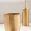OurHouse Toilet Brush and Bin Set Brass