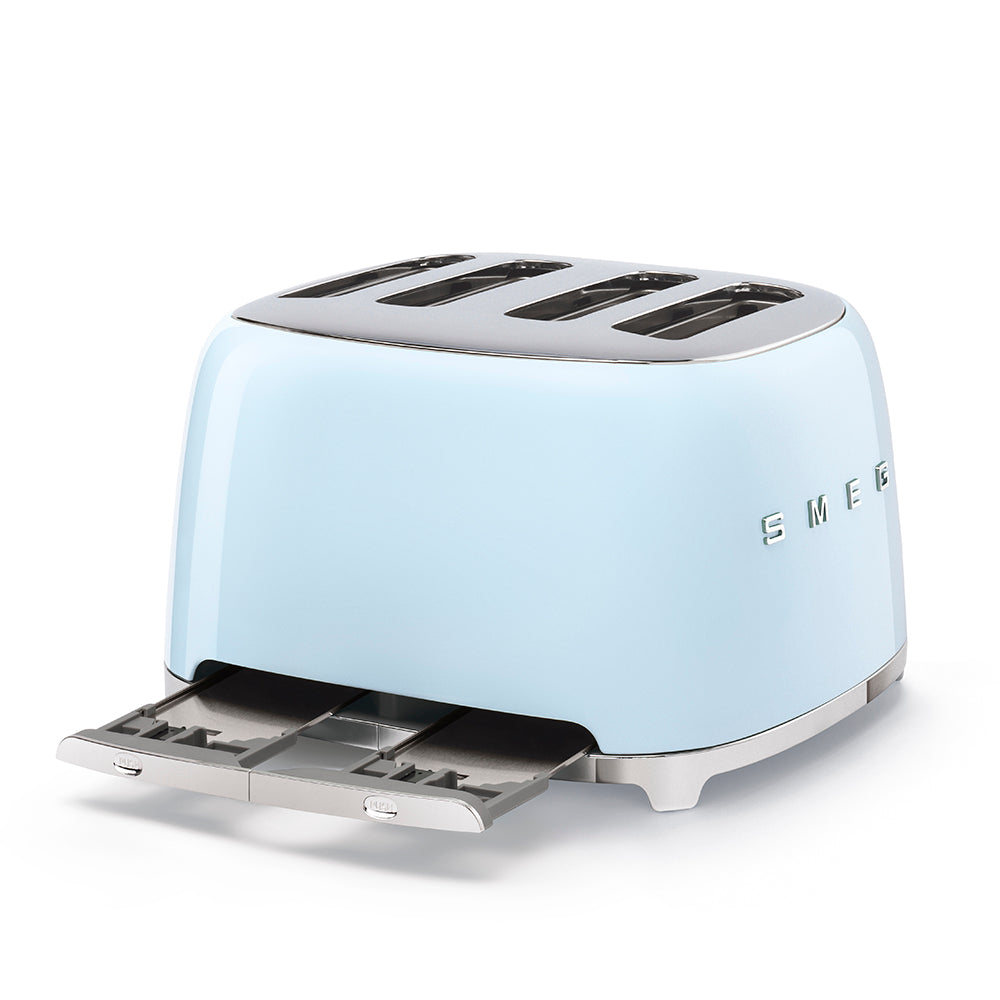 SMEG 50's Retro Style TSF03PBUK 4-Slice Toaster - Pastel Blue